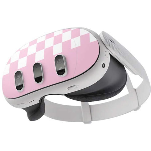Pink Checkerboard Meta Quest 3 Skin