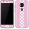 Pink Checkerboard Moto E5 Play Skin