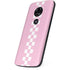 Pink Checkerboard Moto E5 Play Skin