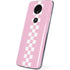 Pink Checkerboard Moto E5 Plus Skin
