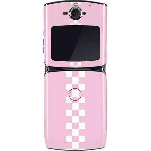 Pink Checkerboard Motorola RAZR Skin