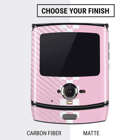 Pink Checkerboard Motorola RAZR Skin
