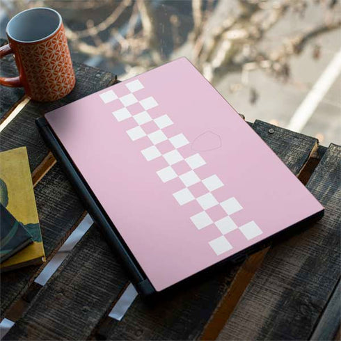 Pink Checkerboard MSI GS65 Stealth Laptop Skin