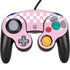 Pink Checkerboard Nintendo GameCube Controller Skin