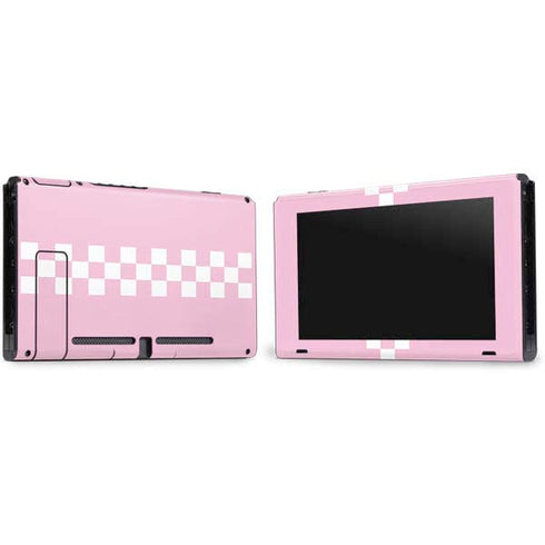 Pink Checkerboard Nintendo Switch Bundle Skin