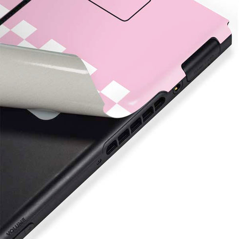 Pink Checkerboard Nintendo Switch Bundle Skin