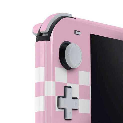Pink Checkerboard Nintendo Switch Lite Skin