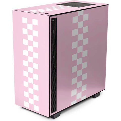 Pink Checkerboard NZXT H510 Compact ATX Mid-Tower Case Skin