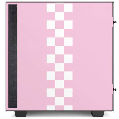 Pink Checkerboard NZXT H510 Compact ATX Mid-Tower Case Skin