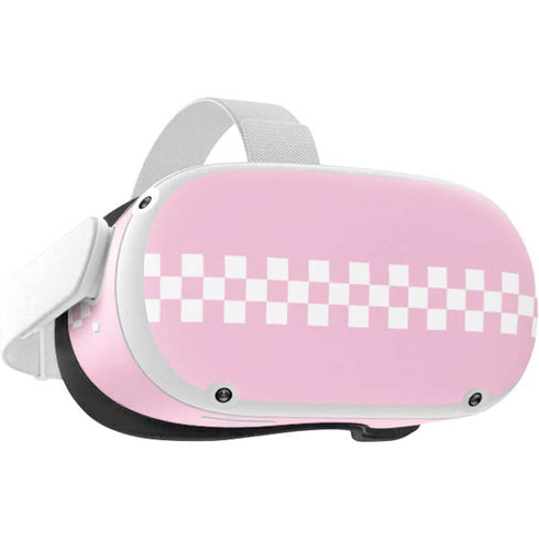 Pink Checkerboard Oculus Quest 2 Skin