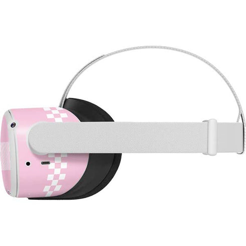 Pink Checkerboard Oculus Quest 2 Skin