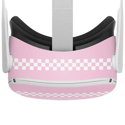 Pink Checkerboard Oculus Quest 2 Skin