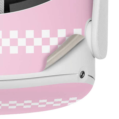 Pink Checkerboard Oculus Quest 2 Skin
