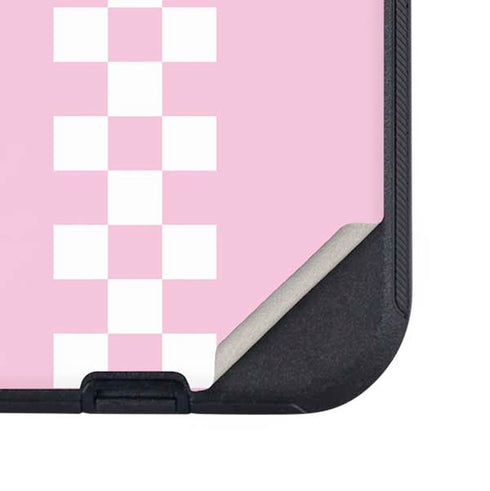 Pink Checkerboard Otterbox Defender iPhone Skin