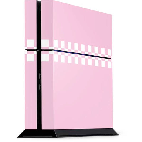 Pink Checkerboard PS4 Console Skin