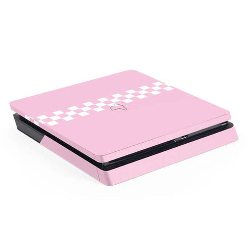 Pink Checkerboard PS4 Slim Skin