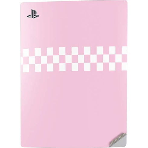 Pink Checkerboard PS5 Digital Edition Console Skin