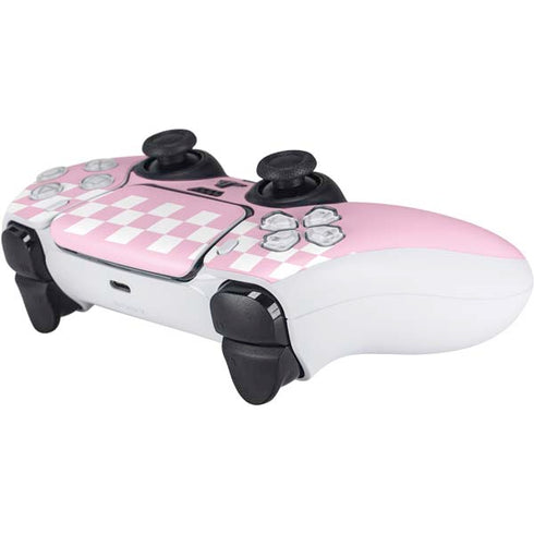 Pink Checkerboard PS5 Controller Skin