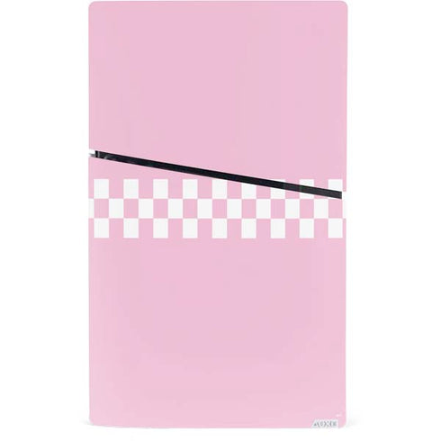 Pink Checkerboard PS5 Slim Digital Edition Bundle Skin