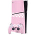 Pink Checkerboard PS5 Slim Digital Edition Console Skin