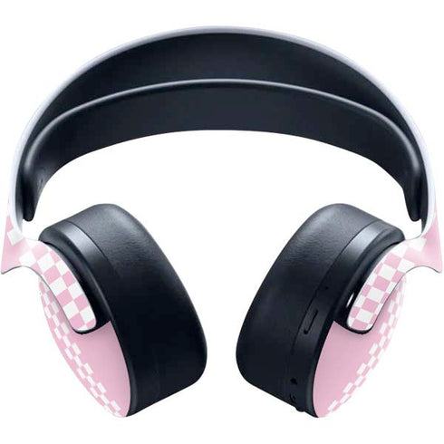 Pink Checkerboard PULSE 3D Wireless Headset for PS5 Skin
