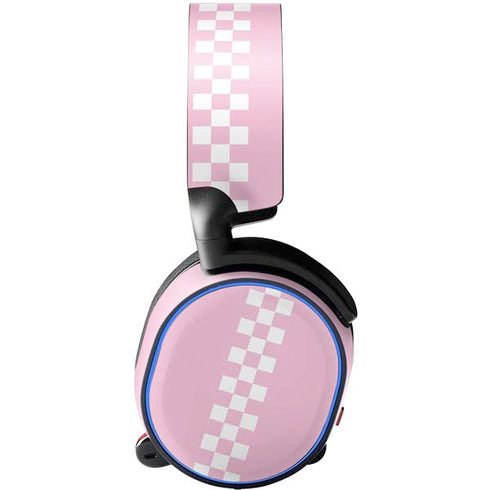Pink Checkerboard SteelSeries Arctis 3 Skin