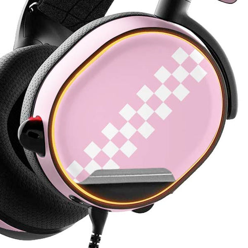 Pink Checkerboard SteelSeries Arctis 3 Skin