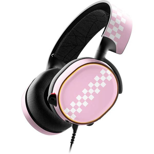 Pink Checkerboard SteelSeries Arctis 5 Skin