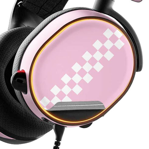 Pink Checkerboard SteelSeries Arctis 5 Skin
