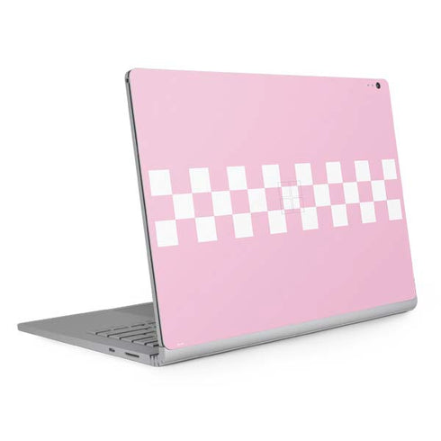 Pink Checkerboard Surface Book 2 13.5in Skin