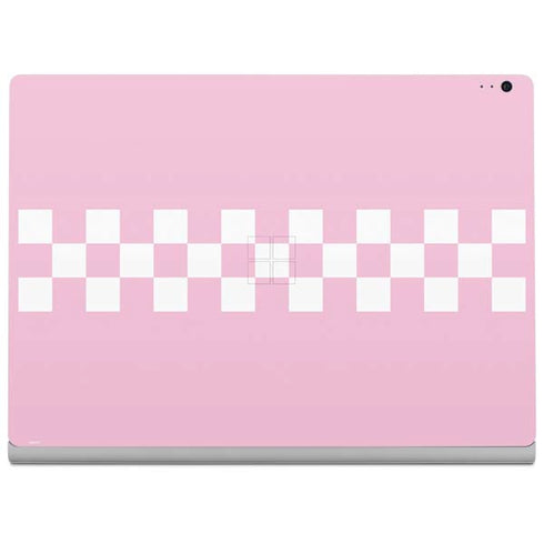 Pink Checkerboard Surface Book 2 13.5in Skin