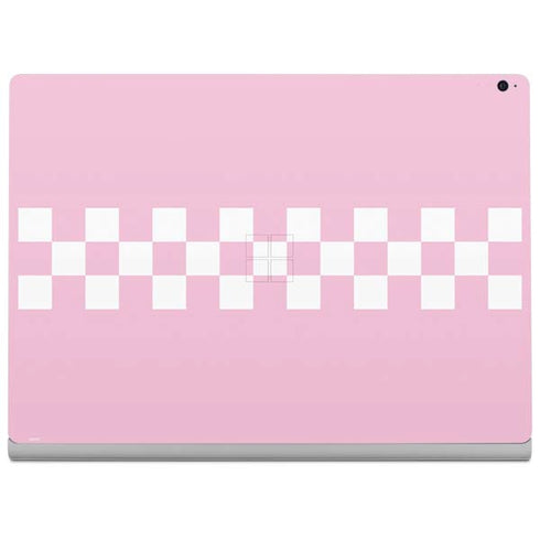Pink Checkerboard Surface Book 2 15in Skin