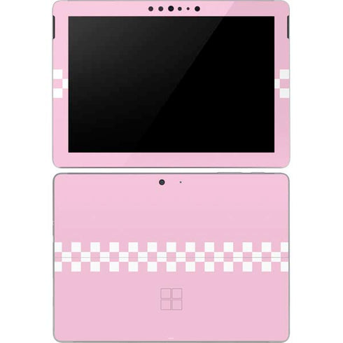 Pink Checkerboard Surface Go Skin