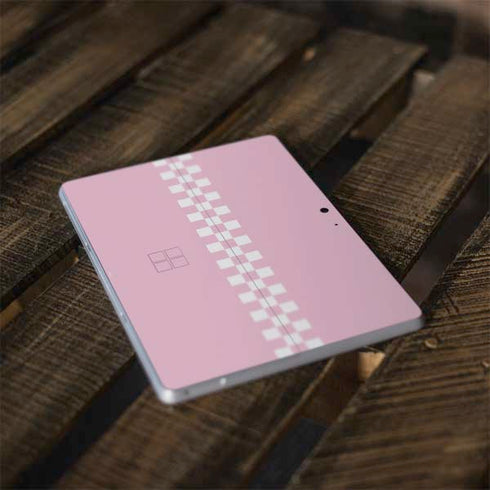 Pink Checkerboard Surface Go Skin