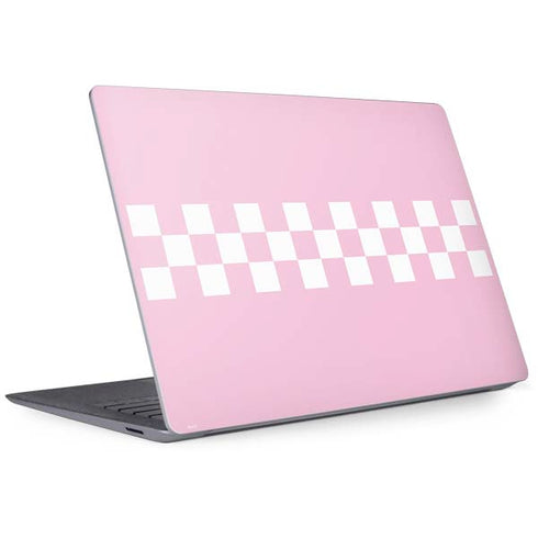 Pink Checkerboard Surface Laptop 3 13.5in Skin
