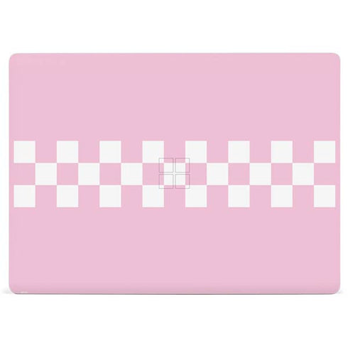 Pink Checkerboard Surface Laptop 3 13.5in Skin