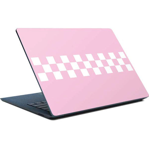 Pink Checkerboard Surface Laptop Skin
