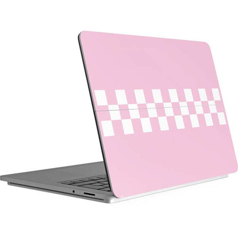 Pink Checkerboard Surface Laptop Studio Skin