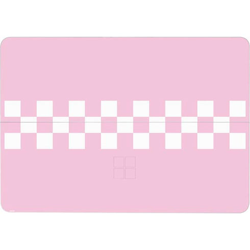Pink Checkerboard Surface Laptop Studio Skin