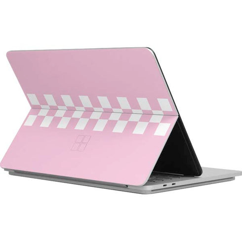 Pink Checkerboard Surface Laptop Studio Skin