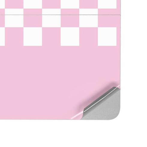 Pink Checkerboard Surface Laptop Studio Skin