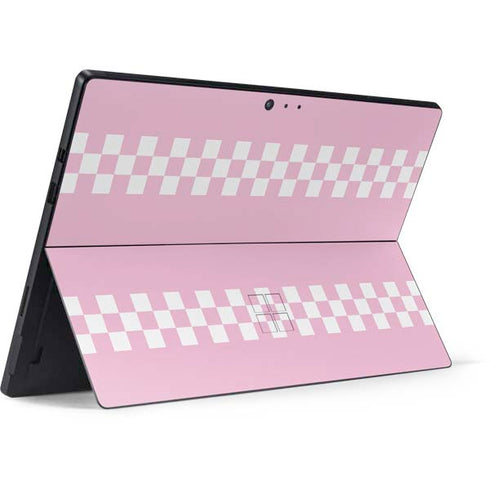 Pink Checkerboard Surface Pro 6 Skin