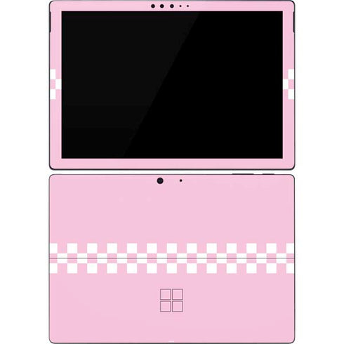 Pink Checkerboard Surface Pro 7 Skin