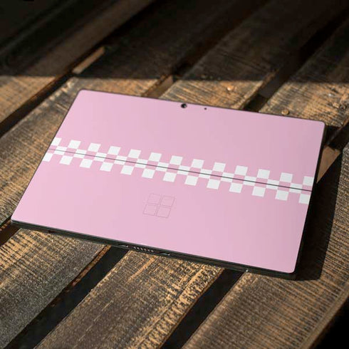 Pink Checkerboard Surface Pro 7 Skin