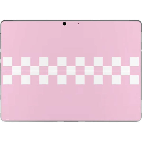 Pink Checkerboard Surface Pro 9 Skin