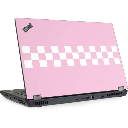 Pink Checkerboard Lenovo ThinkPad Skin