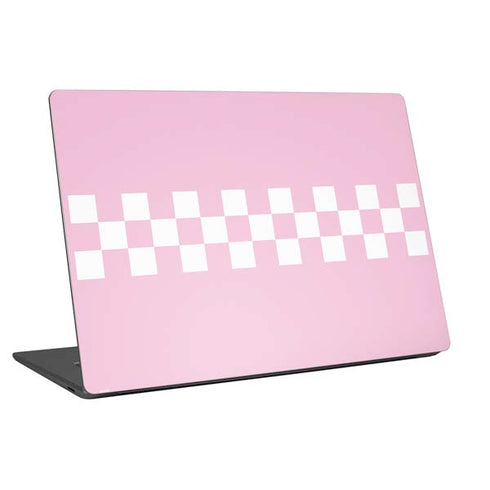 Pink Checkerboard Universal Laptop 13in (10.6 x 7.6in) Skin
