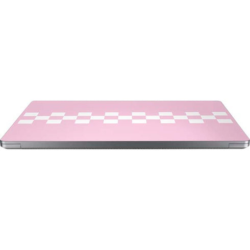 Pink Checkerboard Universal Laptop 14in (11.4 x 8.2in) Skin