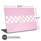 Pink Checkerboard Universal Laptop 16.6in (13.4 x 9.7in) Skin