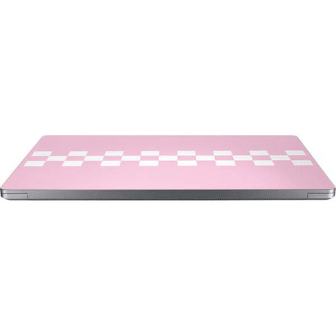 Pink Checkerboard Universal Laptop 17in (13.8 x 10in) Skin